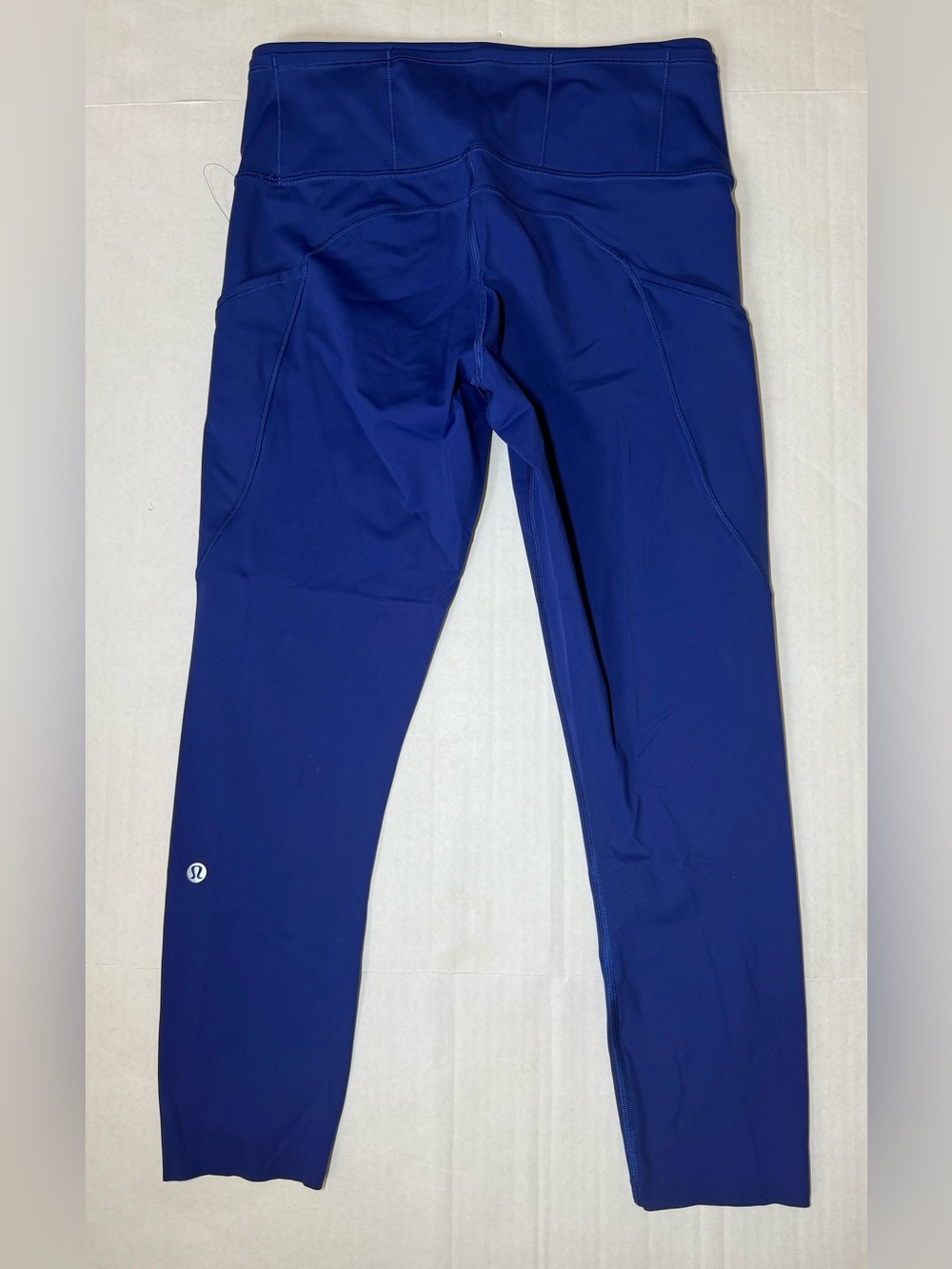 Lululemon Invigorate High-Rise Leggings Blue Side Pockets Size 8